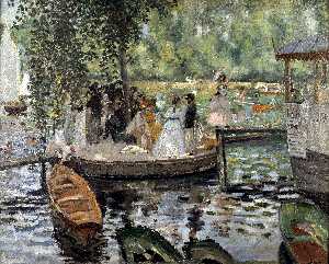 Pierre-Auguste Renoir - La Grenouillere - (own a famous paintings reproduction)