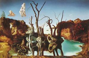 Salvador Dali - Swans Reflecting Elephants, 1937