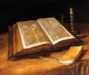 Vincent Van Gogh - Still Life with Bible - (Buy fine Art Reproductions)