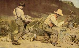 Gustave Courbet - The Stone Breakers - (buy famous paintings)