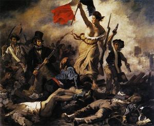 Eugène Delacroix - Liberty Leading the People - (own a famous paintings reproduction)