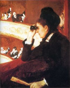 Mary Stevenson Cassatt - In the Loge - (own a famous paintings reproduction)
