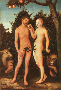 Lucas Cranach The Elder - Adam and Eve - (buy famous paintings)