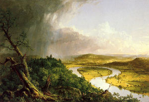 Thomas Cole - The Oxbow - (own a famous paintings reproduction)