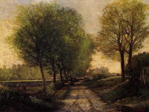 Alfred Sisley - Lane near a Small Town - (buy paintings reproductions)