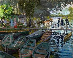 Claude Monet - Bathers at La Grenouillere - (own a famous paintings reproduction)