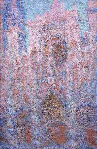 Claude Monet - Rouen Cathedral, Symphony in Grey and Rose - (own a famous paintings reproduction)