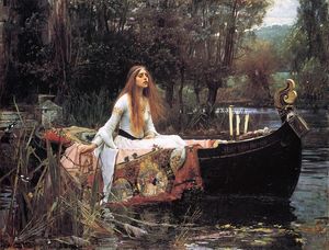 John William Waterhouse - The Lady of Shalott - (buy paintings reproductions)