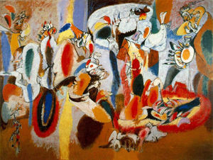 Arshile Gorky - The Liver is the Cock's Comb - (own a famous paintings reproduction)