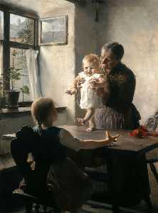 Georgios Jakobides - First Steps - (buy oil painting reproductions)