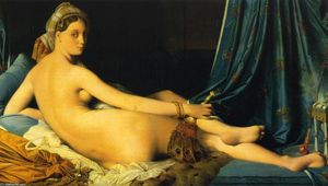 Jean Auguste Dominique Ingres - The Grande Odalisque - (buy famous paintings)