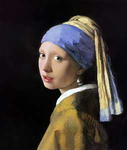 Johannes Vermeer - The Girl with a Pearl Earring - (buy famous paintings)