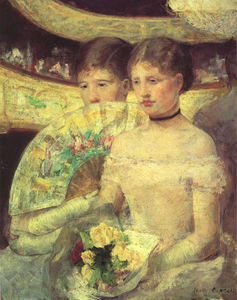 Mary Stevenson Cassatt - The Loge - (buy paintings reproductions)