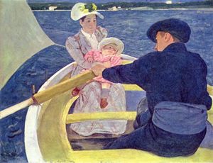 Mary Stevenson Cassatt - The Boating Party - (buy oil painting reproductions)