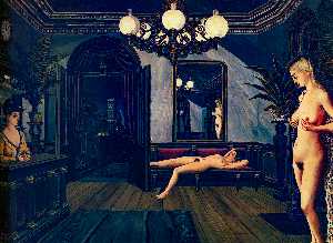 Paul Delvaux - Night Train