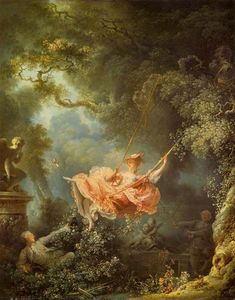 Jean-Honoré Fragonard - The Swing - (own a famous paintings reproduction)
