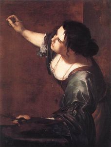 Artemisia Gentileschi - Self-Portrait as the Allegory of Painting - (buy paintings reproductions)