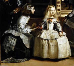 Diego Velazquez - Las Meninas (detail) - (own a famous paintings reproduction)