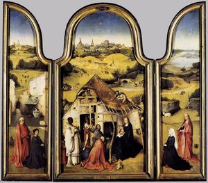 Hieronymus Bosch - Triptych of the Adoration of the Magi - (buy oil painting reproductions)