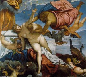 Tintoretto (Jacopo Comin) - The Origin of the Milky Way - (buy paintings reproductions)