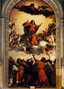 Tiziano Vecellio (Titian) - Assumption of the Virgin - (own a famous paintings reproduction)