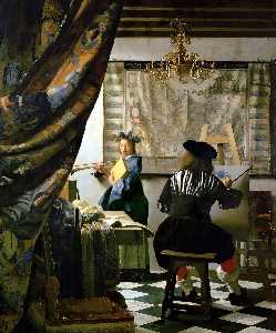 Johannes Vermeer - The Art of Painting - (own a famous paintings reproduction)