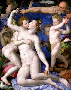 Agnolo Bronzino - Venus, Cupid and Time (Allegory of Lust) - (buy famous paintings)