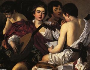 Caravaggio (Michelangelo Merisi) - The Musicians - (buy famous paintings)