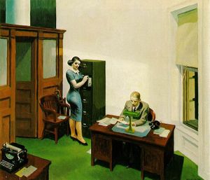 Edward Hopper - Office at Night
