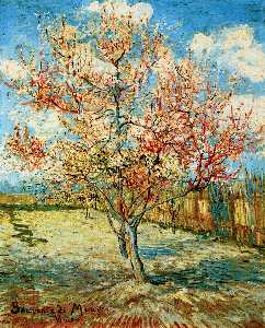 Vincent Van Gogh - Peach Trees in Blossom - (buy oil painting reproductions)