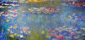 Claude Monet - le bassin aux nympheas - reflets verts - (buy oil painting reproductions)