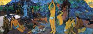 Paul Gauguin - Where do we come from what are we where are we going - (own a famous paintings reproduction)