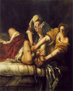 Artemisia Gentileschi - A. judith beheading holofernes, - (199x162.5) - (own a famous paintings reproduction)