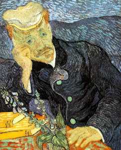 Vincent Van Gogh - Portrait of Dr. Gachet, Private - (buy paintings reproductions)