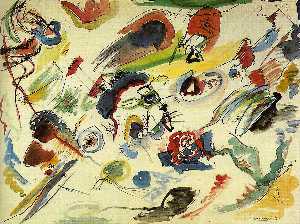 Wassily Kandinsky - First Abstract Watercolor, Collection of Mad - (own a famous paintings reproduction)