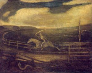 Albert Pinkham Ryder - The race track - (buy oil painting reproductions)